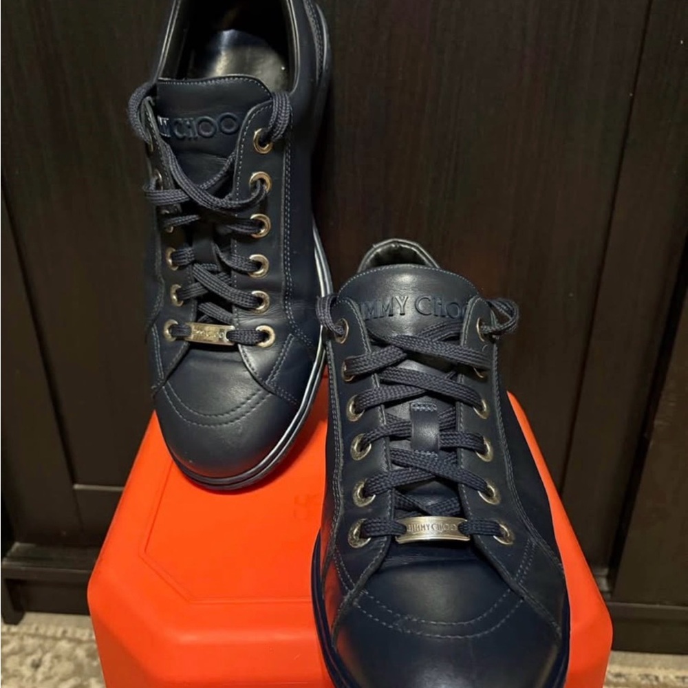 Jimmy Choo Men's Navy Sneakers